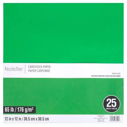 Cardstock 12x12 25 Sheets (variedad de colores)