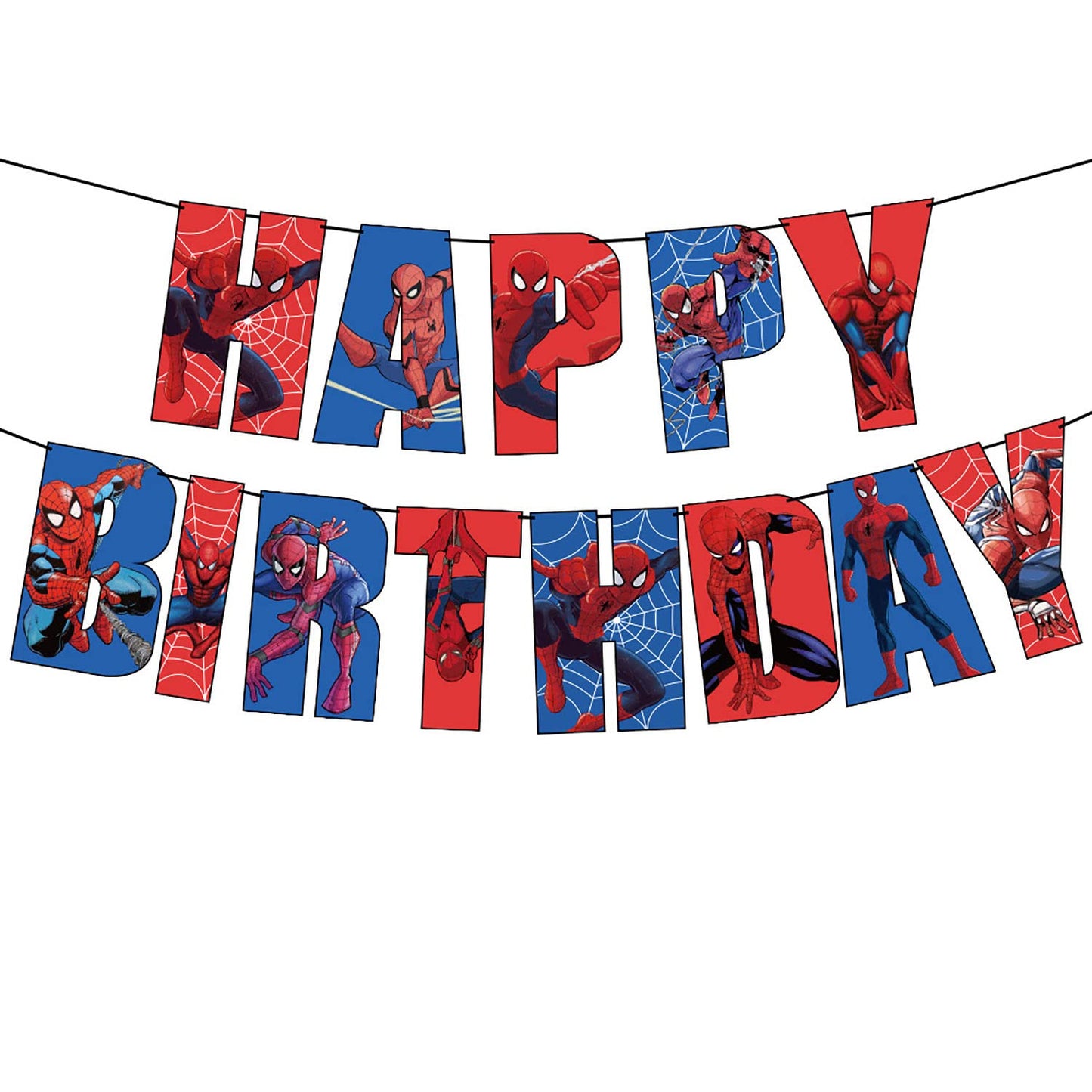 Spiderman Banner Happy Birthday (x1u)