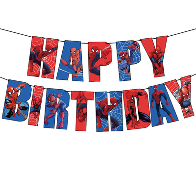 Spiderman Banner Happy Birthday (x1u)