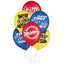 Hot Wheels Printed Latex Balloons 6pcs
