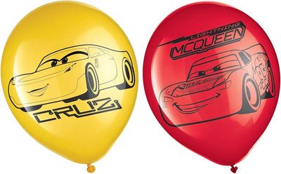Cars Latex Balloons 6pcs