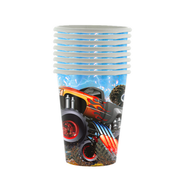 Monster Truck Birthday Decoration - Vaso (x1u)
