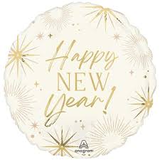 New Year Golden Soiree Foil Balloon 18"