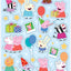 Peppa Pig 4 Sheets Stickers