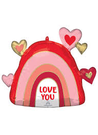 Love Rainbow Valentine Supershape