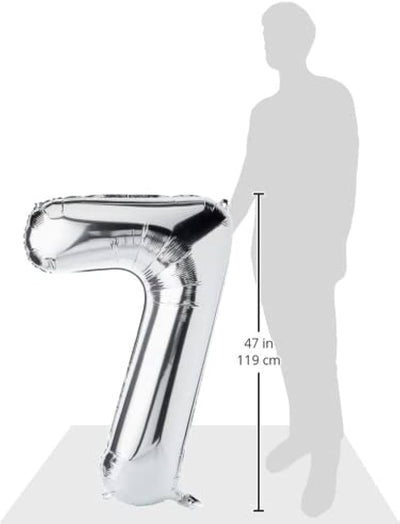 Supershape 34" Number #7 Silver