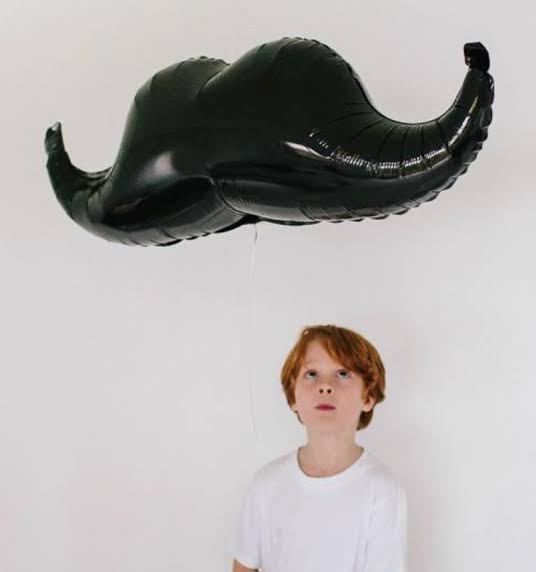 Mustache Black Supershape Balloon
