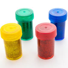 Poster Paint Glitter With Brush 4pcs