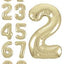 Number Solar Gold Foil Balloon 34"