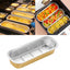 Bowl Rectangular Foil Gold Con Tapa