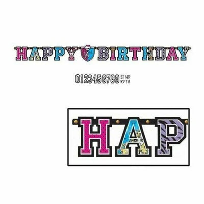 MONSTER HIGH LETTER BANNER (x1u)