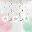 Baby Shower Unicornio Espirales (x5u)