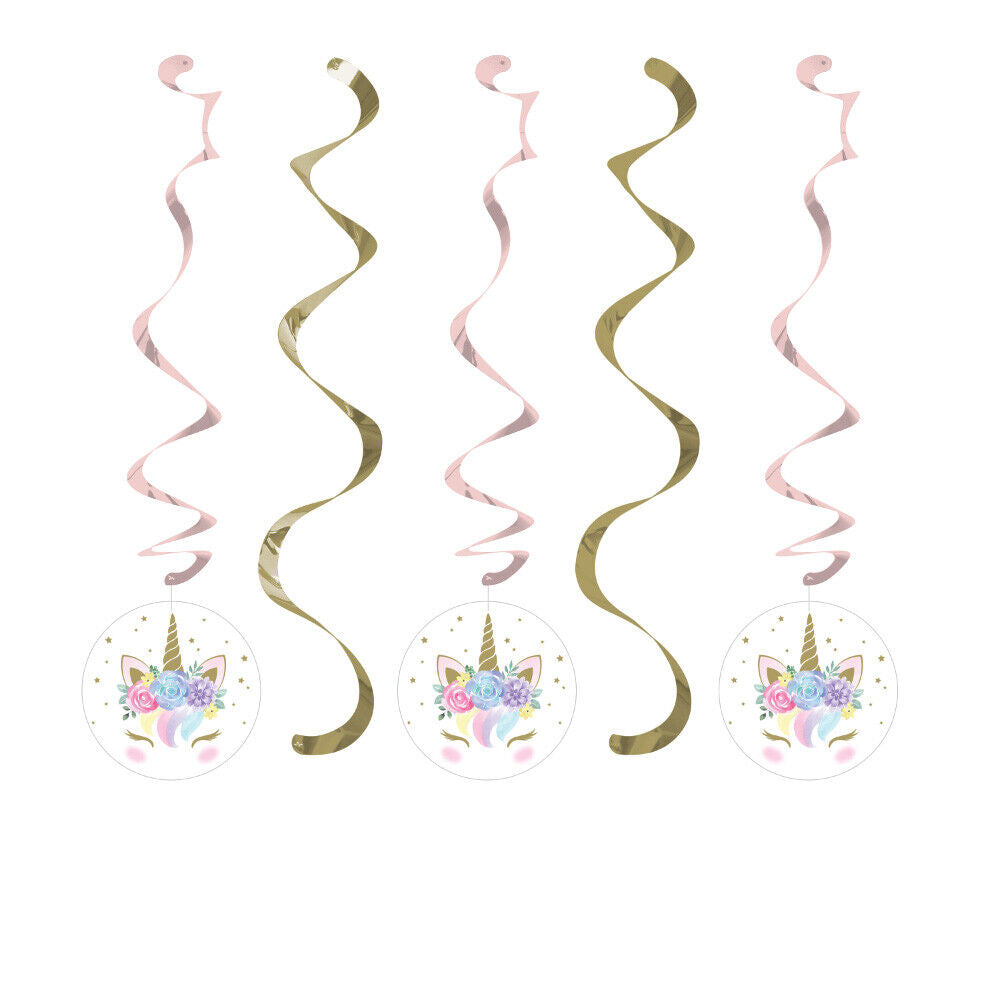 Baby Shower Unicornio Espirales (x5u)