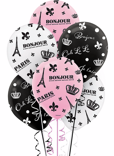 Globos de Latex Un Dia en Paris