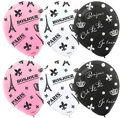Globos de Latex Un Dia en Paris