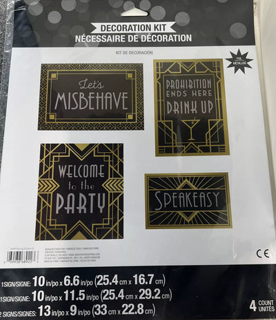 Roaring 20's Decoration Kit (x4u)