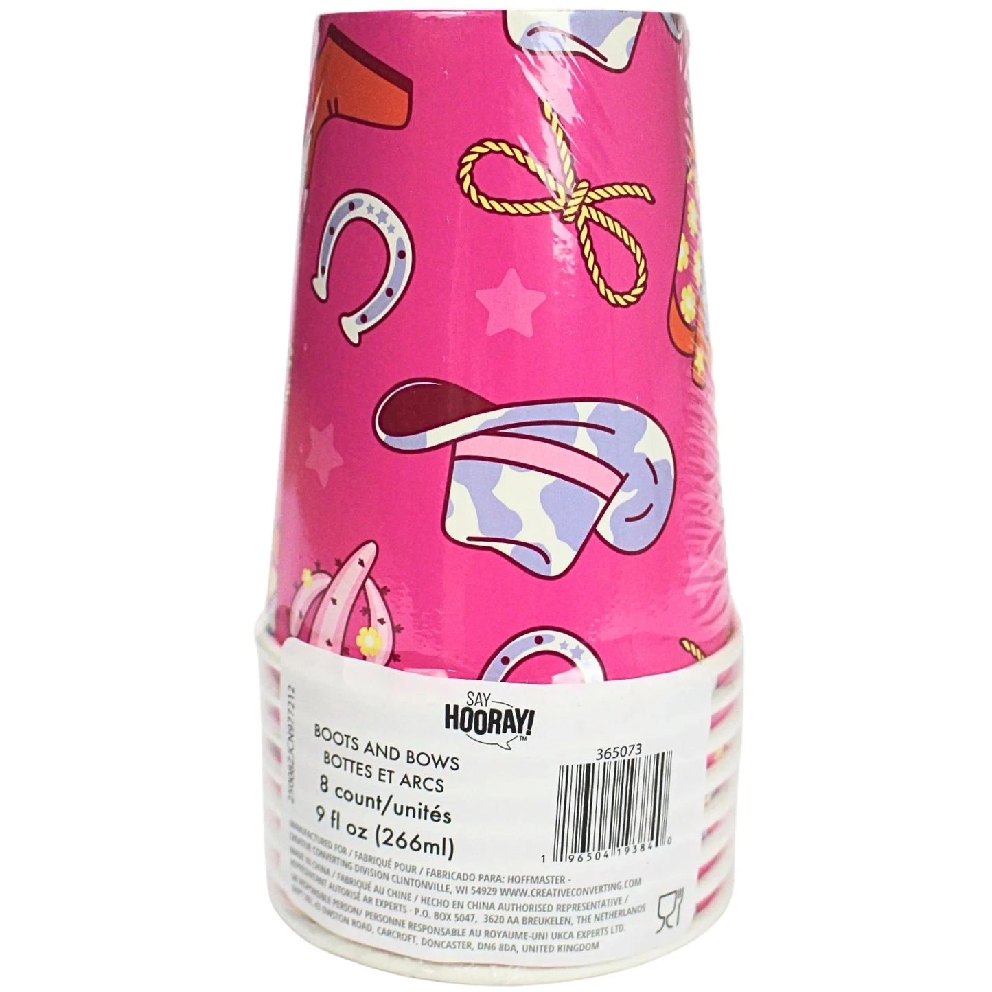 Disco Country Cowgirl Cups 9oz (x8u)