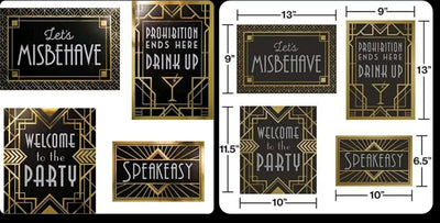 Roaring 20's Decoration Kit (x4u)
