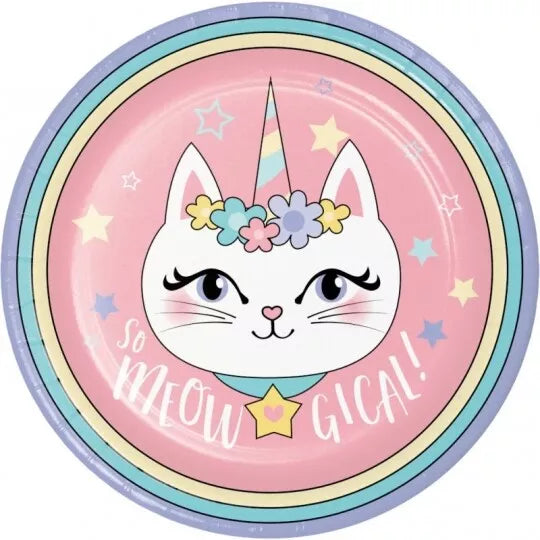 Sassy Caticorn Platos 9" (x8u)