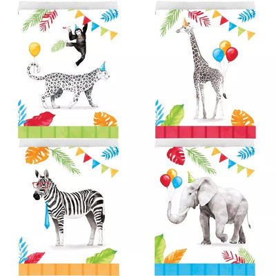Bolsas de Papel Party Animals (x8u)