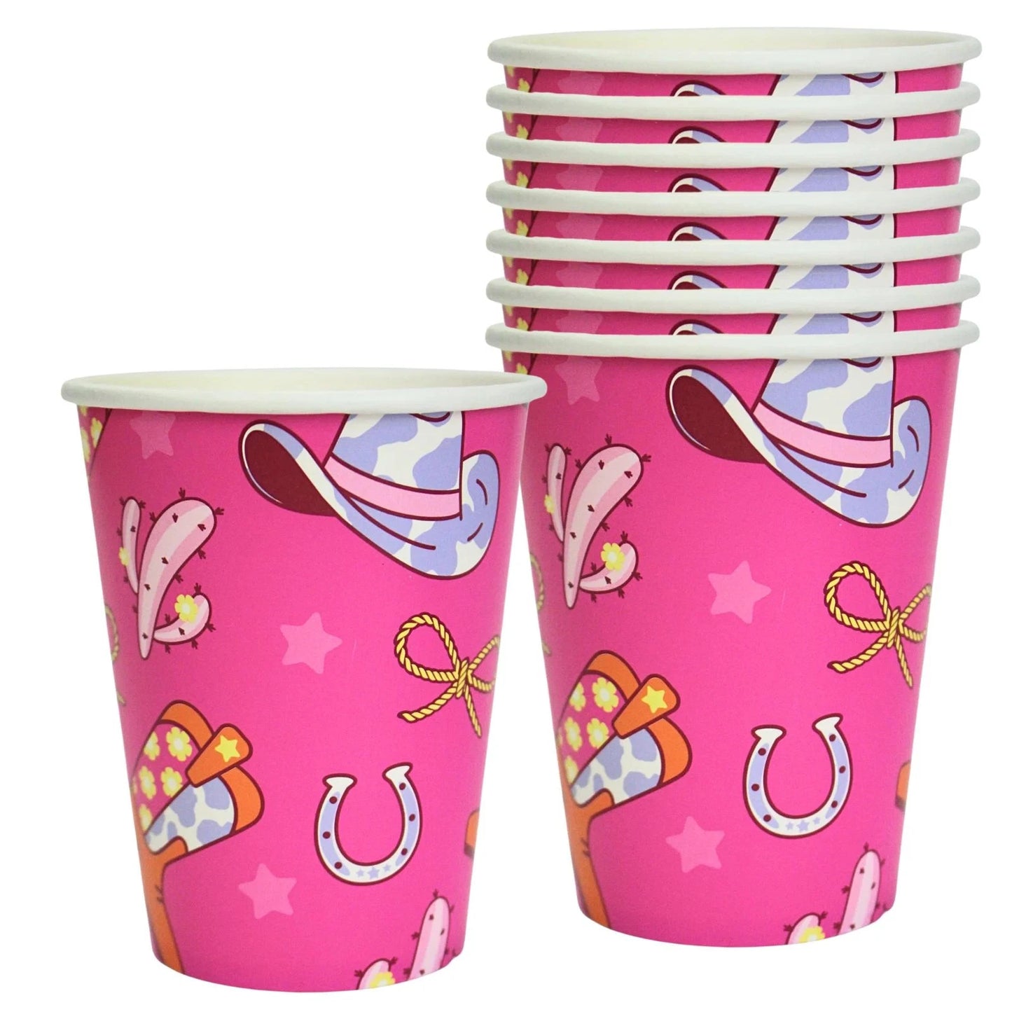 Disco Country Cowgirl Cups 9oz (x8u)