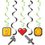 Gaming Dizzy Dangler Decorations (x5u)