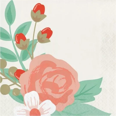 Floral Lunch Napkins (x16u)