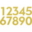 Centro Mesa Stickers Personalizable Navy and Gold (x3u)