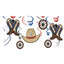 Western Value Pack Swirl Decorations (x12u)