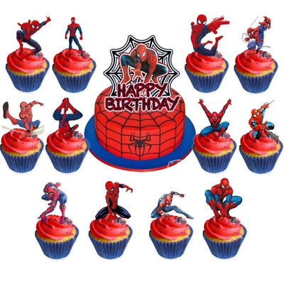 Cupcake Topper Spiderman (x12u)