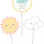 Sunshine Baby Centerpiece Sticks (x3u)