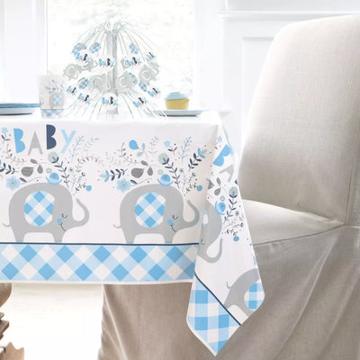 Mantel Plástico Blue Elephant 54x84in (x1u)