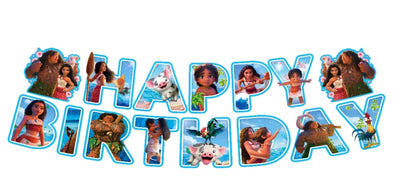 Moana Birthday Banner (x1u)