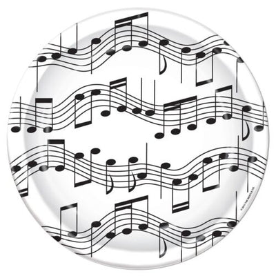 Platos Notas Musicales 7" (x8u)