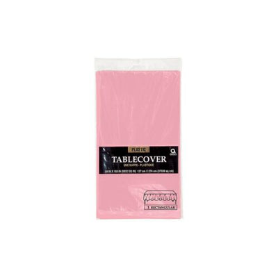 Mantel de Plastico 54"X108" Rosa Nuevo