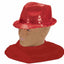 Sombrero Sequin Fedora de Tela con Brillos