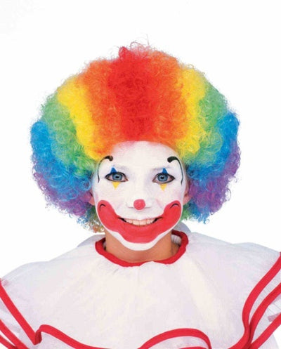 Child Rainbow Clown Wig