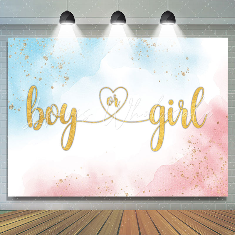 Simple Boy or Girl Gender Reveal Backdrop (x1u)