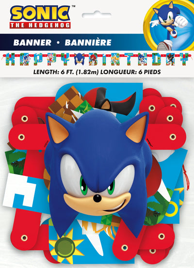 Sonic Jointed Banner "Happy Birthday"