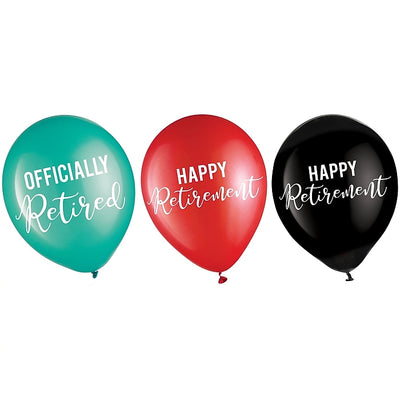 Retirement Latex Balloons 12" (x15u)