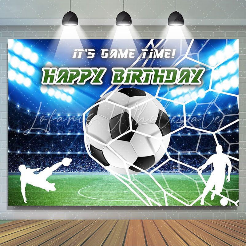 Spotlight Football Field Happy Birthday Backdrop (x1u)