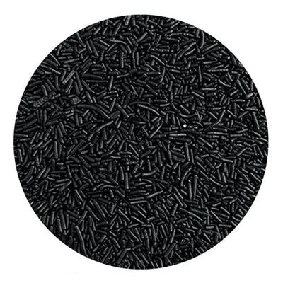 Sprinkle Jimmies Crisp Pearlized Black pqt 1.2oz
