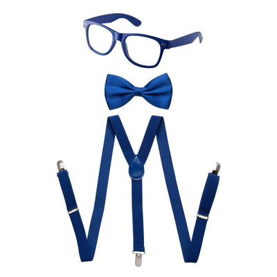 Adult Neon Suspender, Bow Tie Accessory Set