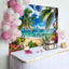Tropical Palm Summer Hawaiian Beach Photography Backdrop