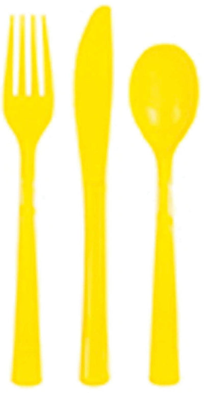 Neon Yellow Cutlery 18ct