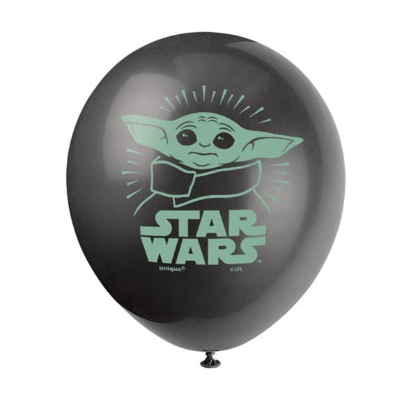 Star Wars Mandalorian Latex Balloons 12” (x8u)