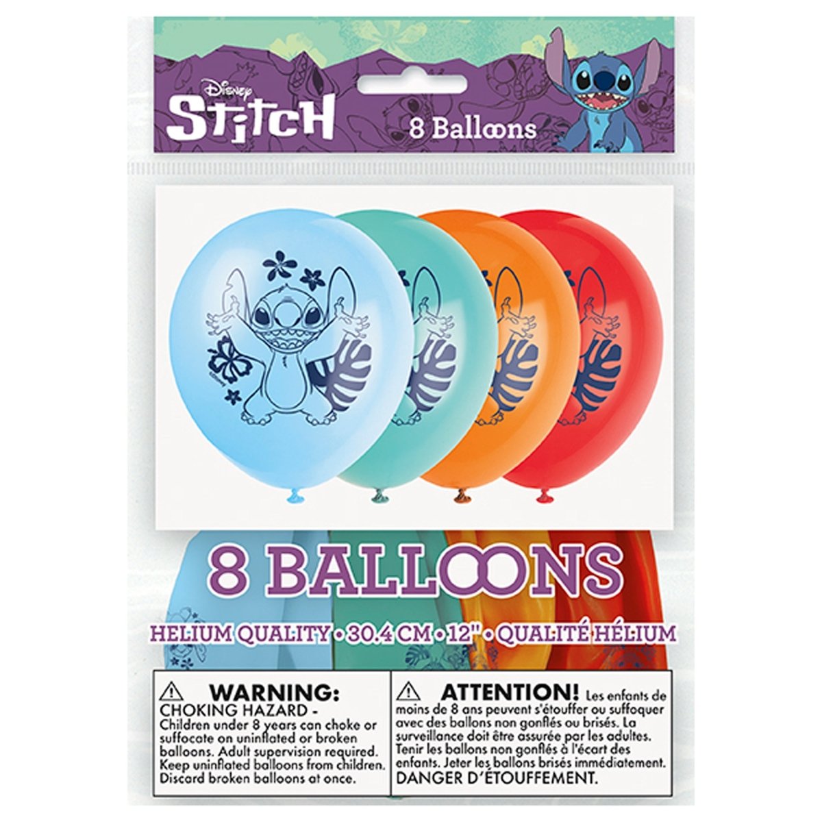 Stitch Latex Balloons (x8u)