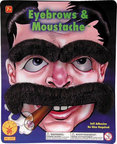 Large Mustache & Eyebrow Set