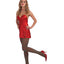 Christmas Striped Tights-Red & Green