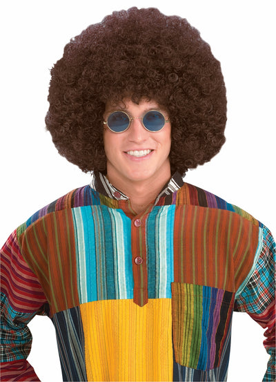 Adult Wig Jumbo Hippie Afro - Brown